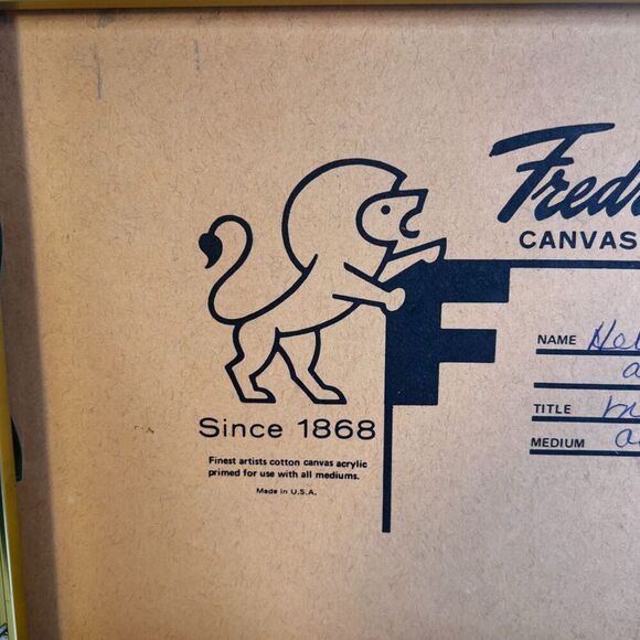 Hand Painted Framed Painting Figure in Praise Meditation Impressionistic HELENE - Picture 9 of 11